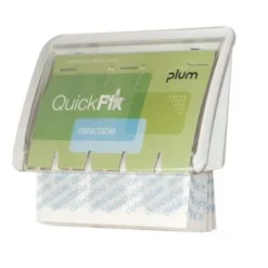 PLUM QuickFix UNO Pflasterspender Transparent Inkl. 1 X 45 Pflaster | Detectable