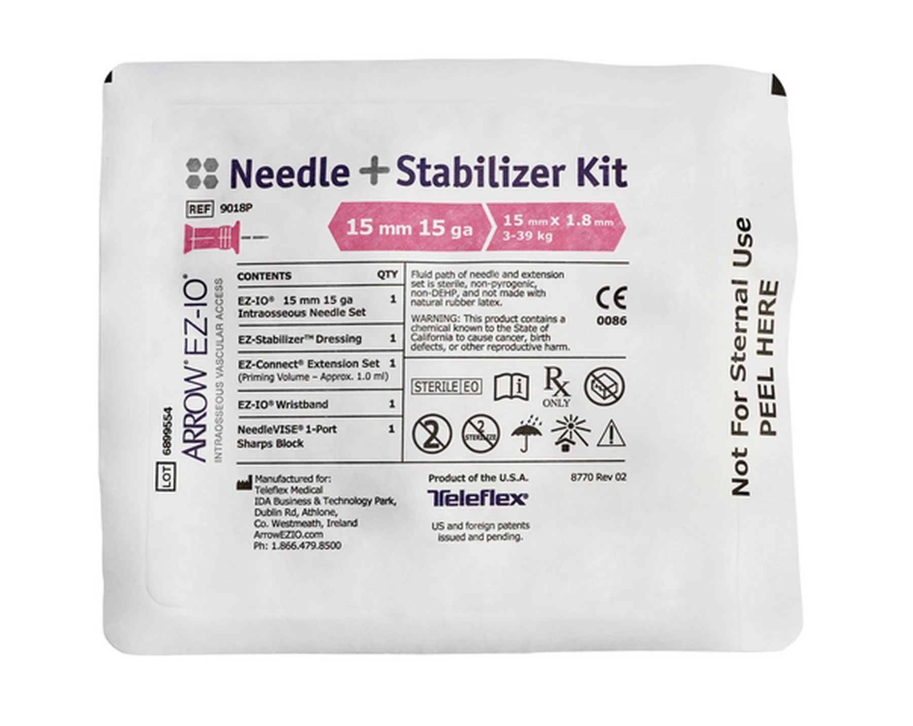 Arrow® EZ-IO® Nadel Set Inkl. EZ-Stabilizer | Größe: 15 Mm / Rosa | Packung á 1 Stück 5 Arrow® EZ-IO® Nadel Set Inkl. EZ-Stabilizer | Größe: 15 Mm / Rosa | Packung á 1 Stück – Bild 3
