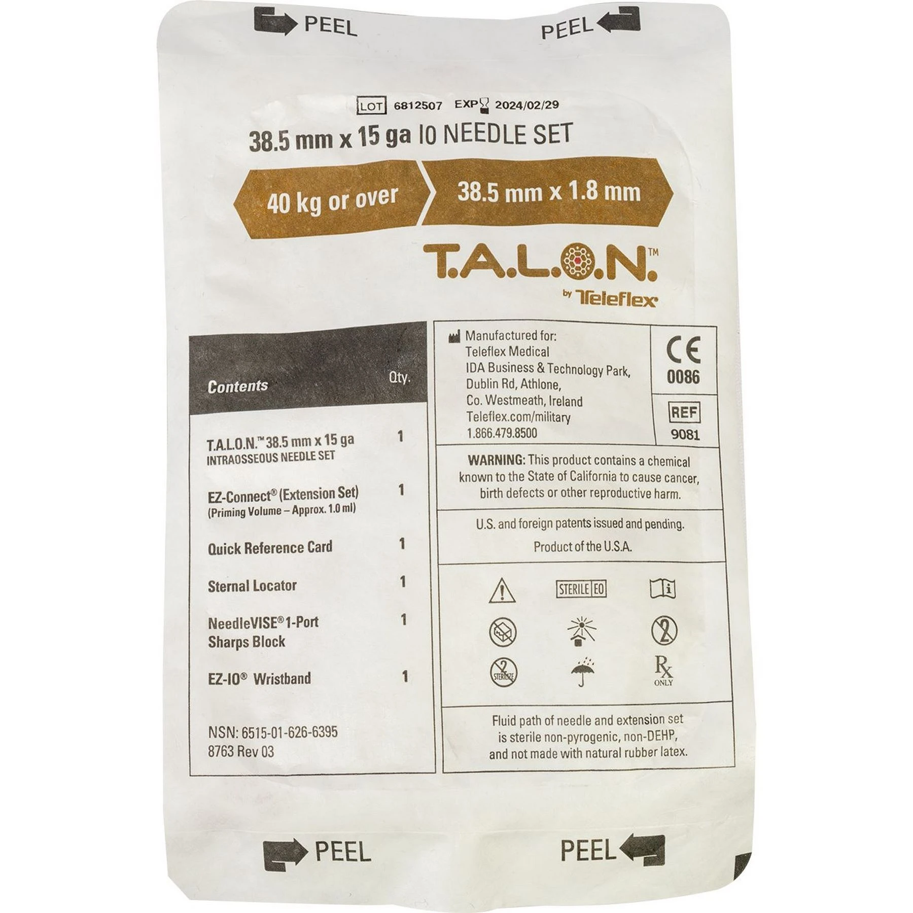 Arrow® EZ-IO® T.A.L.O.N.™ Needle Set / Nadelset | Packung á 1 Stück 12 Arrow® EZ-IO® T.A.L.O.N.™ Needle Set / Nadelset | Packung á 1 Stück – Bild 10