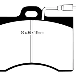 EBC Bremsbeläge Blackstuff Vorne Für Citroen CX 1 2 DP221 -Meier-Medizintechnik shop a0221