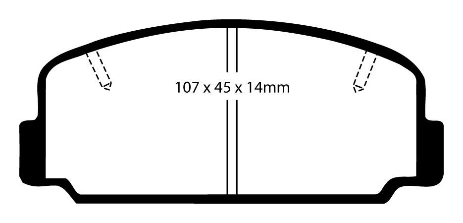 EBC Bremsbeläge Blackstuff Vorne Für Toyota Celica 1 (_A2_) DP323 4 EBC Bremsbeläge Blackstuff Vorne Für Toyota Celica 1 (_A2_) DP323 – Bild 2