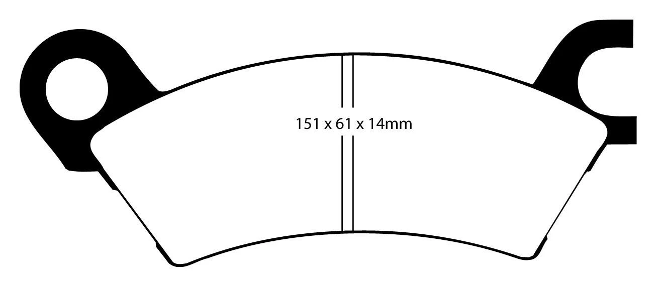 EBC Bremsbeläge Blackstuff Vorne Für Mazda 929 (1) (LA) DP441 4 EBC Bremsbeläge Blackstuff Vorne Für Mazda 929 (1) (LA) DP441 – Bild 2