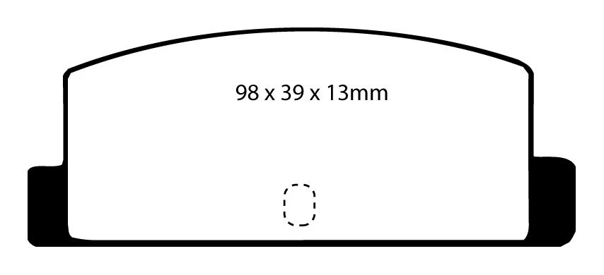 EBC Bremsbeläge Blackstuff Hinten Für Mazda RX 7 (1) (SA) DP466 4 EBC Bremsbeläge Blackstuff Hinten Für Mazda RX 7 (1) (SA) DP466 – Bild 2