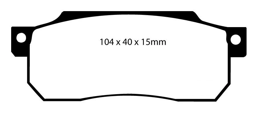 EBC Bremsbeläge Blackstuff Vorne Für Honda Jazz 1 (AA) DP529 4 EBC Bremsbeläge Blackstuff Vorne Für Honda Jazz 1 (AA) DP529 – Bild 2