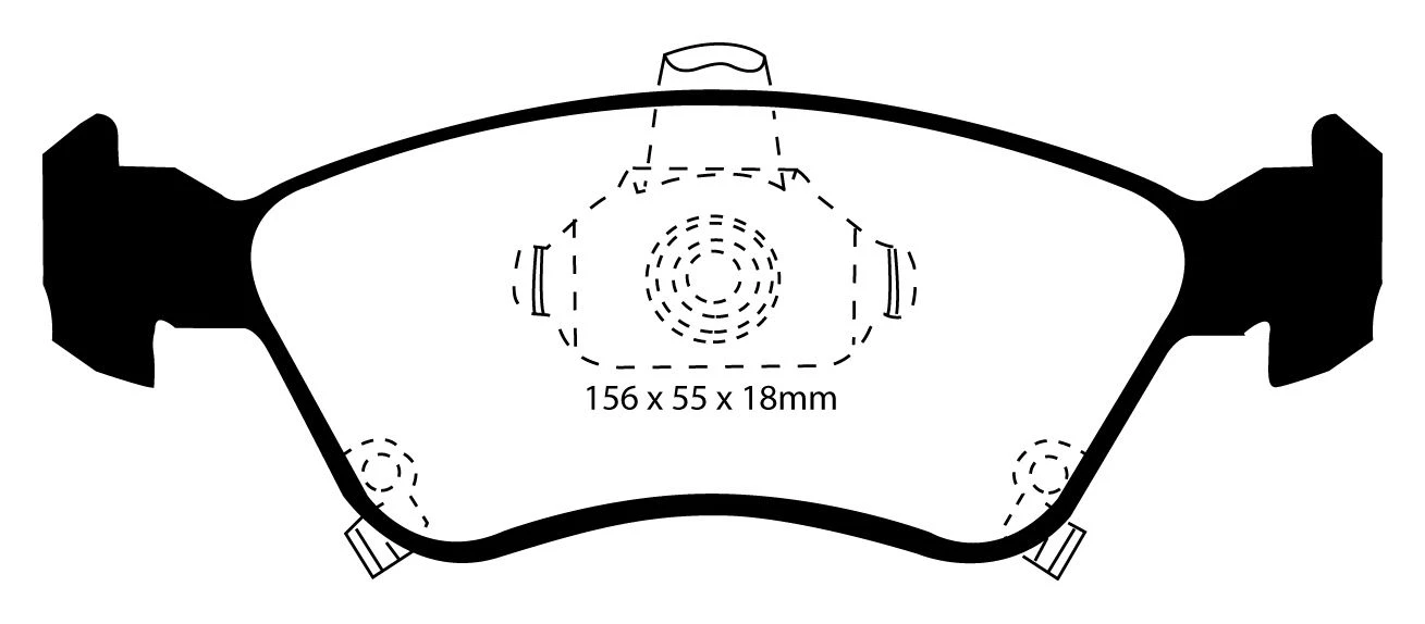EBC Bremsbeläge Blackstuff Vorne Für Toyota Avensis 1 (T22) DP1171 4 EBC Bremsbeläge Blackstuff Vorne Für Toyota Avensis 1 (T22) DP1171 – Bild 2