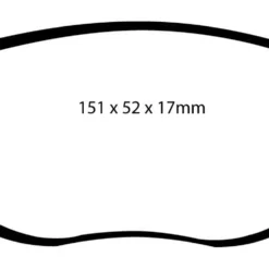 EBC Bremsbeläge Blackstuff Vorne Für Fiat Punto 1 (176) Y DP1336 -Meier-Medizintechnik shop a1336
