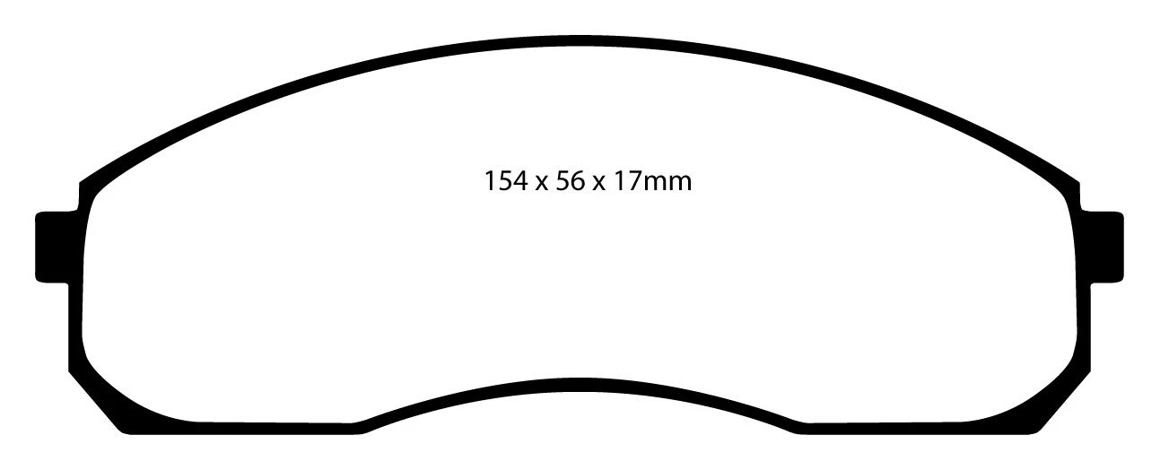 EBC Bremsbeläge Blackstuff Vorne Für Kia Carnival 1 (UP) Pregio DP1423 4 EBC Bremsbeläge Blackstuff Vorne Für Kia Carnival 1 (UP) Pregio DP1423 – Bild 2