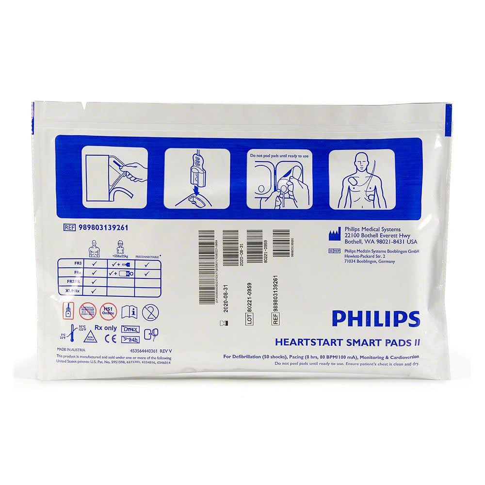 PHILIPS HeartStart FRx AED SMART Pads II Elektrodenkassette | 1 Paar 6 PHILIPS HeartStart FRx AED SMART Pads II Elektrodenkassette | 1 Paar – Bild 4