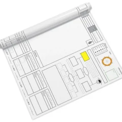 Taktifol® Taktische Folie | Lagedarstellung THW Stab | Menge: 1 Rolle Mit 25 Folien